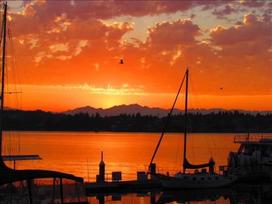 Port Orchard at Sunset